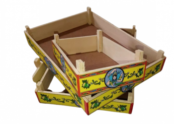 Cassette in legno frutta martorana decorate