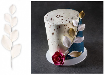 Ramo Foglie Pastigliaccio Bianche